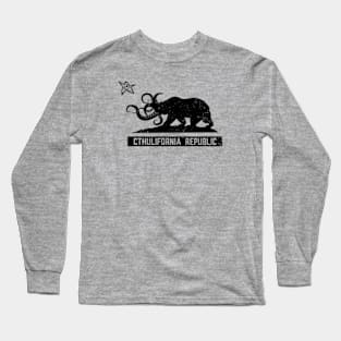 Cthulifornia Republic (Black) Long Sleeve T-Shirt